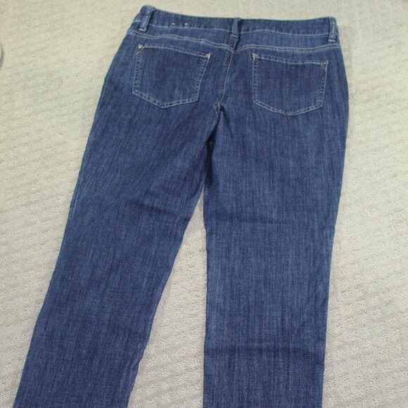 NWOT Chico's Size 12 Slim Boyfriend Ankle Medium Blue Chambray Jeans - Picture 2 of 5